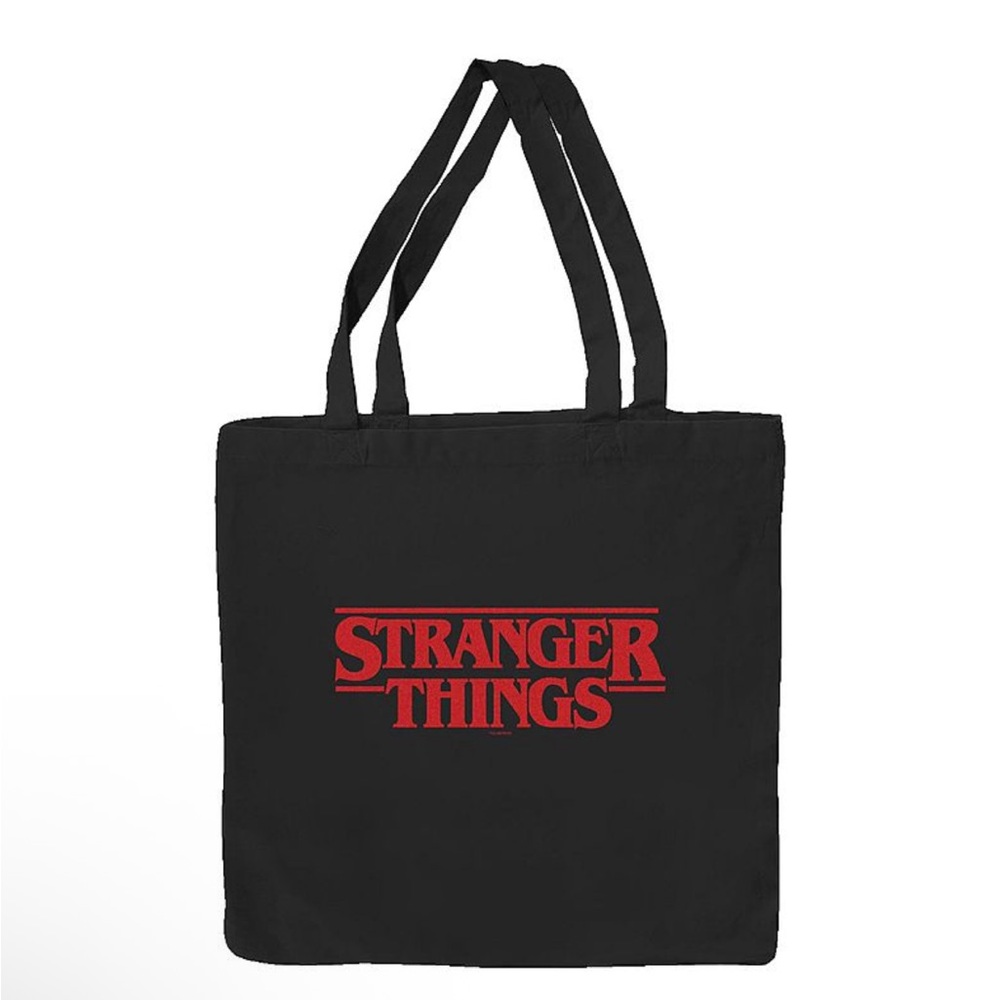 Primark Black Tote Bag with Red Print